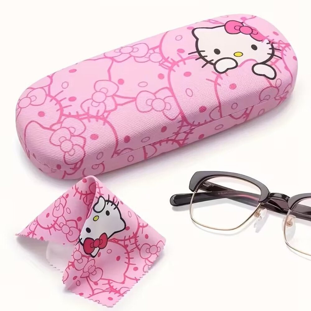Hello Kitty Sanrio Eyeglass Sunglasses Glasses Case Pouch Z441
